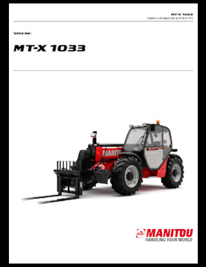 Teleskopen starr Manitou MT-X 1033