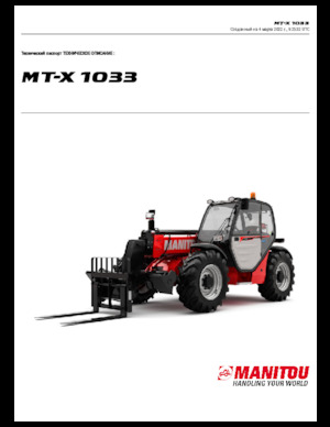 Teleskopen starr Manitou MT-X 1033