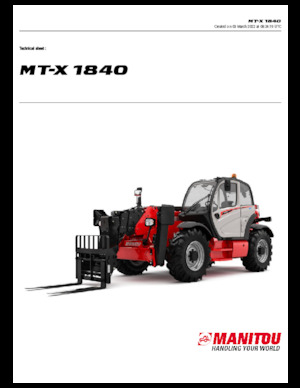 Teleskopen starr Manitou MT-X 1840