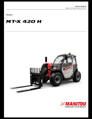 Teleskopen starr Manitou MT-X 420 H