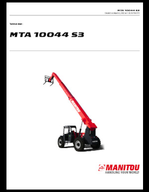 Teleskopen starr Manitou MTA 10044 S3