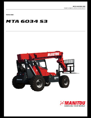 Teleskopen starr Manitou MTA 6034 S3