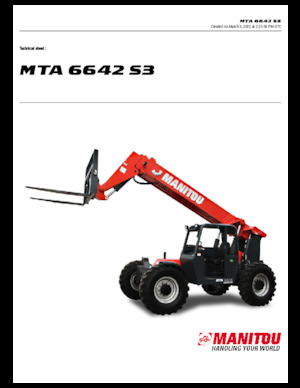 Teleskopen starr Manitou MTA 6642 S3