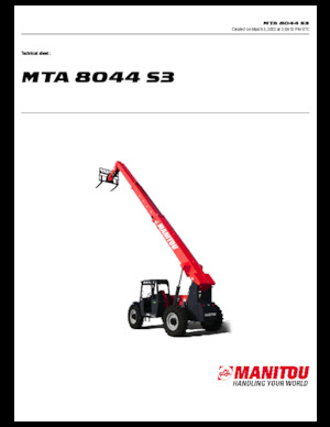 Teleskopen starr Manitou MTA 8044 S3