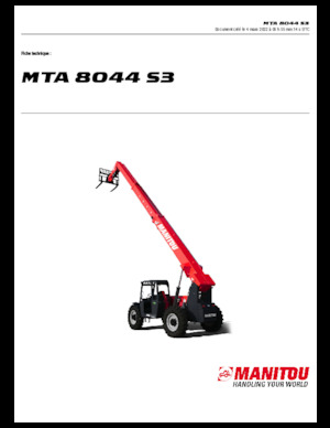 Teleskopen starr Manitou MTA 8044 S3