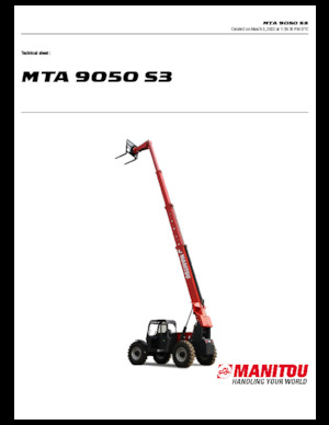 Teleskopen starr Manitou MTA 9050 S3