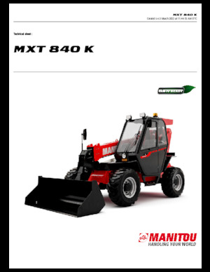 Teleskopen starr Manitou MXT 840 K