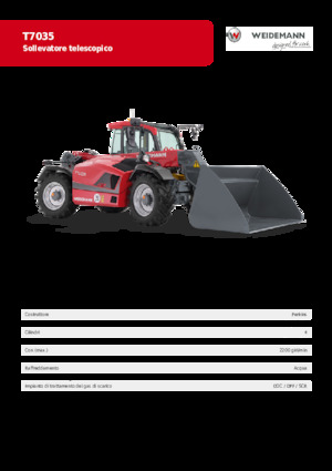 Teleskopen starr Weidemann T7035 