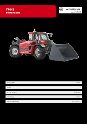 Teleskopen starr Weidemann T7042 