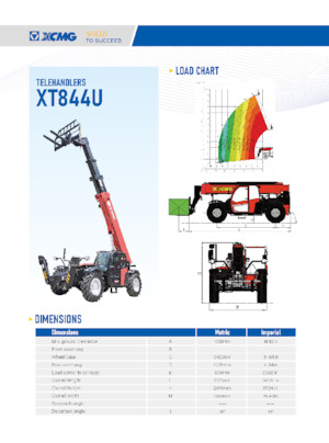 Teleskopen starr XCMG XT844U