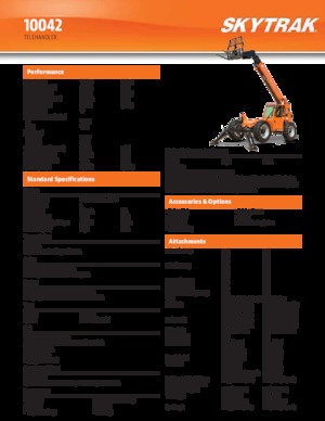 Teleskopen starr JLG 10042