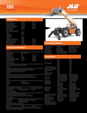 Teleskopen starr JLG 1255