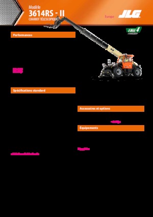 Teleskopen starr JLG 3614 RS