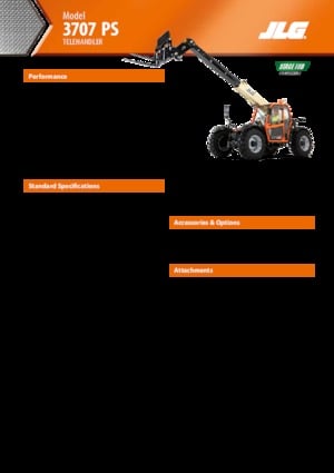 Teleskopen starr JLG 3707 PS