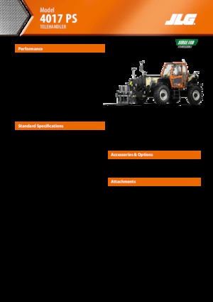 Teleskopen starr JLG 4017 PS