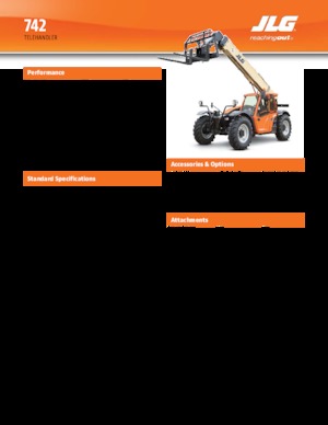 Teleskopen starr JLG 742