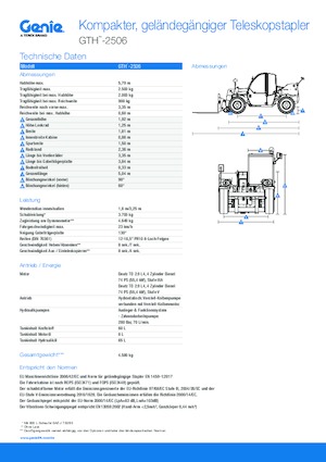 Teleskopen starr Genie GTH-2506