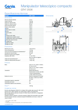 Teleskopen starr Genie GTH-2506