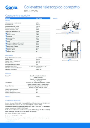 Teleskopen starr Genie GTH-2506