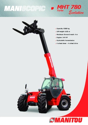 Teleskopen starr Manitou MHT 780