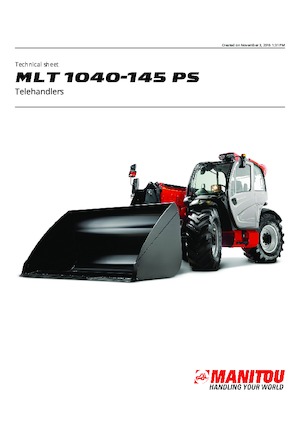 Teleskopen starr Manitou MLT 1040-145 PS