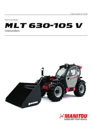 Teleskopen starr Manitou MLT 625