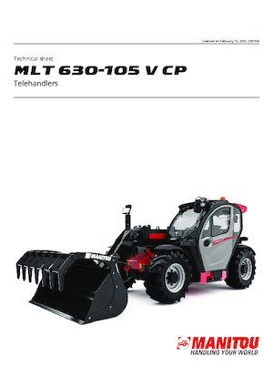 Teleskopen starr Manitou MLT 630-105 V CP