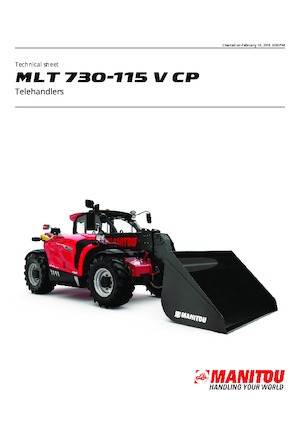 Teleskopen starr Manitou MLT 730-115 V CP