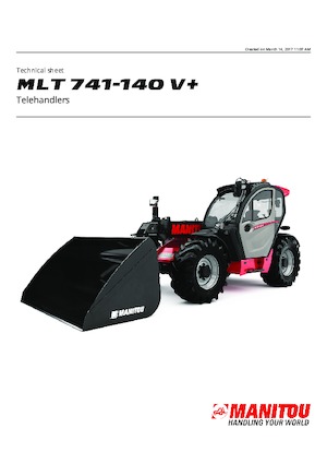 Teleskopen starr Manitou MLT 741-140 V+