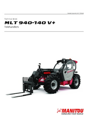Teleskopen starr Manitou MLT 940-140 V+
