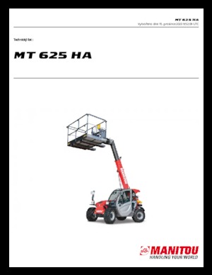 Teleskopen starr Manitou MT 625 HA