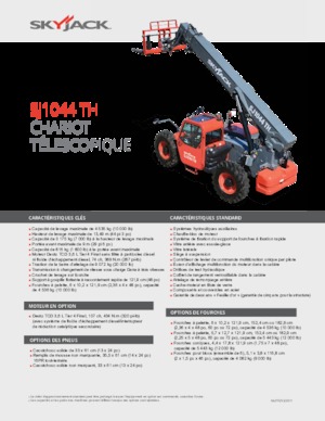 Teleskopen starr Skyjack SJ1044 TH