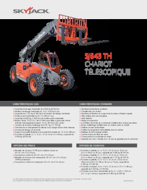 Teleskopen starr Skyjack SJ843 TH