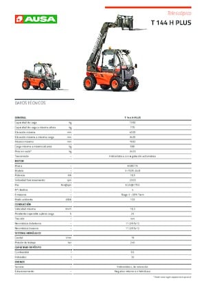Teleskopen starr Ausa T 144 H Plus