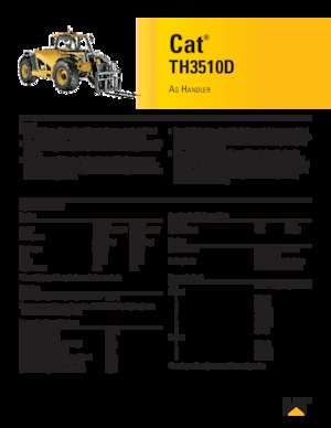 Teleskopen starr Caterpillar TH3510D