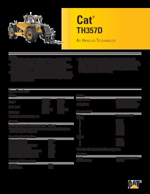 Teleskopen starr Caterpillar TH357D