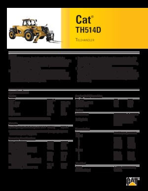 Teleskopen starr Caterpillar TH514D