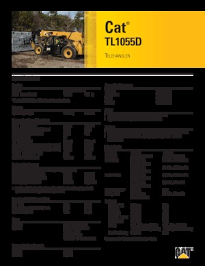Teleskopen starr Caterpillar TL1055D