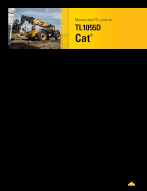 Teleskopen starr Caterpillar TL1055D