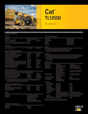Teleskopen starr Caterpillar TL1255D