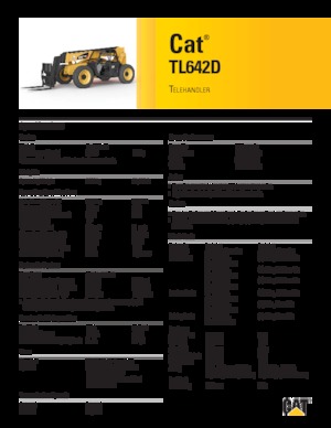 Teleskopen starr Caterpillar TL642D