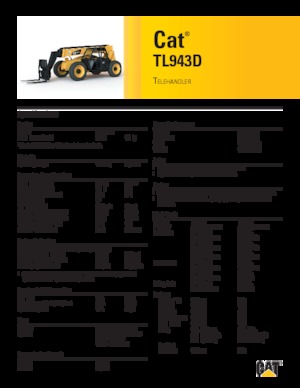 Teleskopen starr Caterpillar TL943D