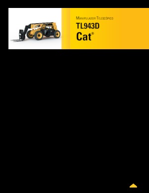 Teleskopen starr Caterpillar TL943D