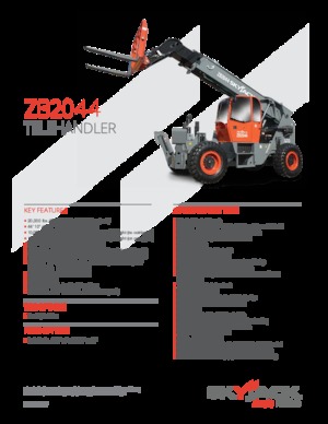 Teleskopen starr Skyjack ZB 2044