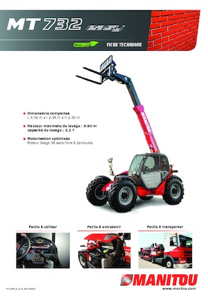 Teleskopen starr Manitou MT 732-100 PS Comfort