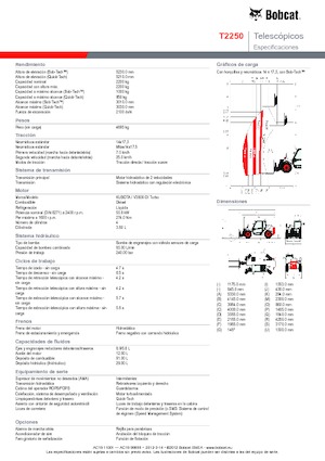 Teleskopen starr Bobcat T 2250