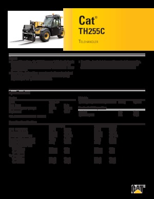 Teleskopen starr Caterpillar TH255C