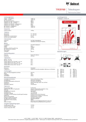 Teleskopen mit Oberwagen Bobcat TR 35160