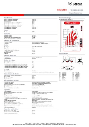 Teleskopen mit Oberwagen Bobcat TR 35160