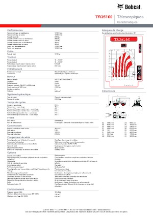 Teleskopen mit Oberwagen Bobcat TR 35160